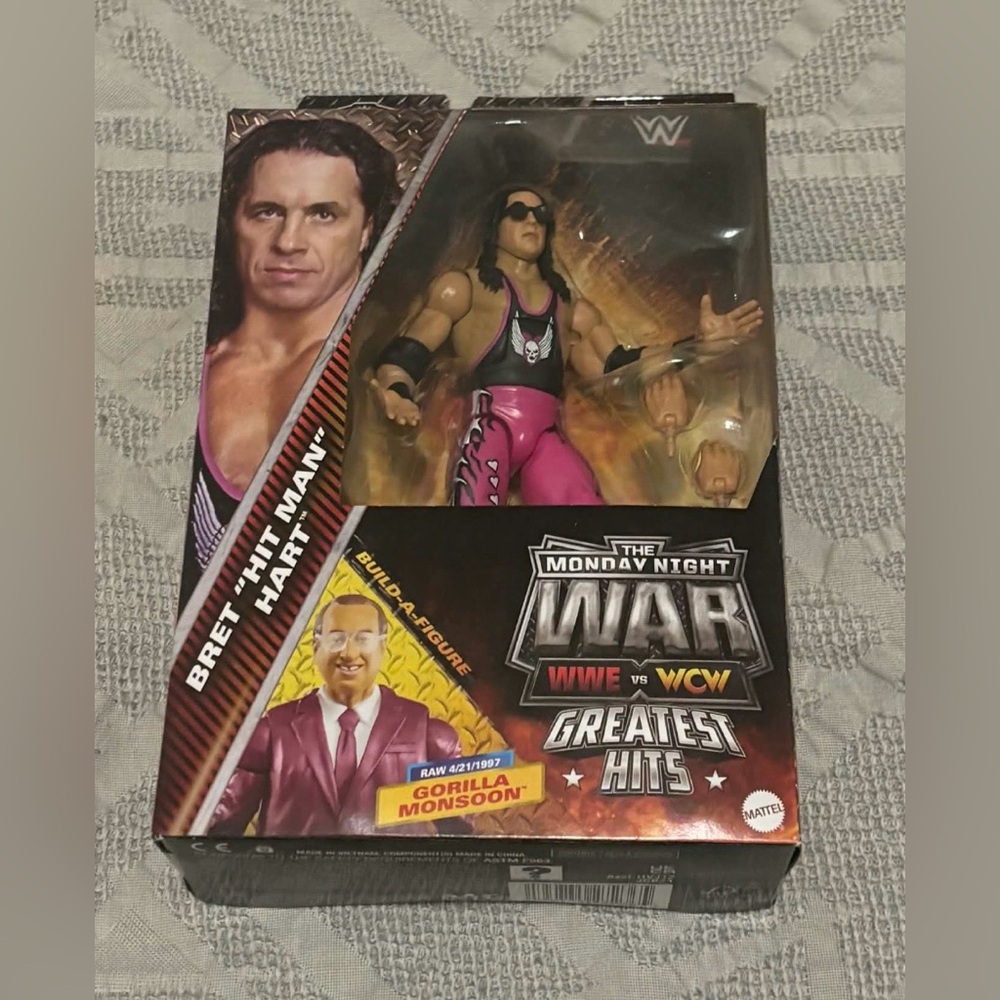 Bret Hitman Hart WWE Elite Collection Monday Night War Action Figure New in Box